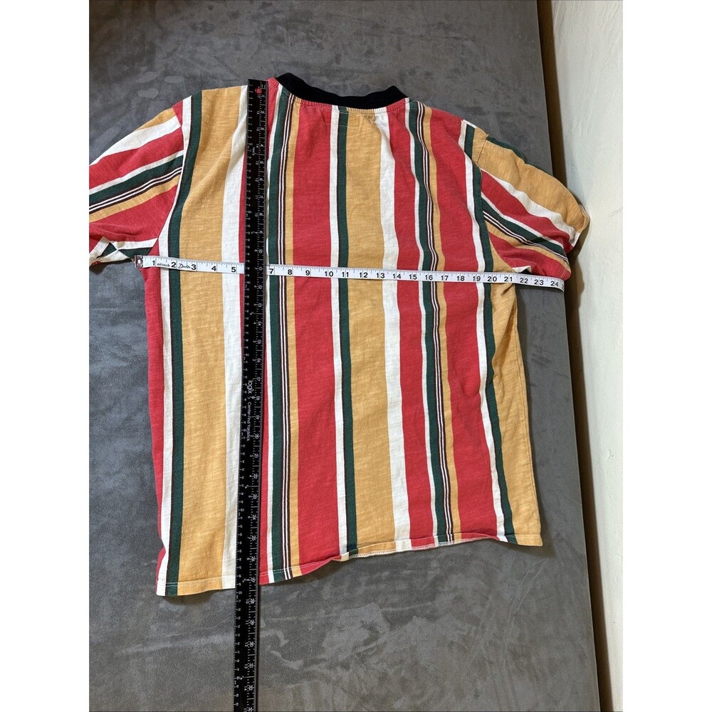 Guess Men’s Medium Stripe Crew T Shirt Tee American Flag Embroidered Y2K Era M - Picture 6 of 6